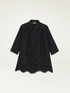 Oversized shirt with openwork embroidery image number 3