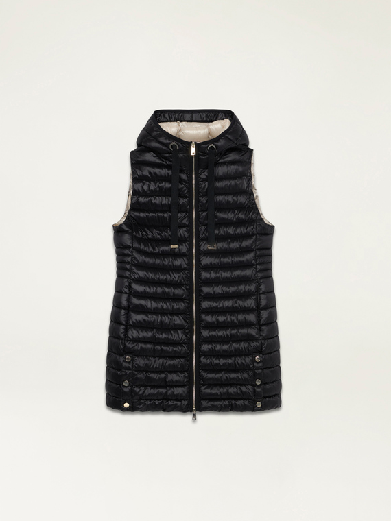 Sleeveless lightweight down jacket