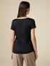 Blusa maniche corte in raso image number 1