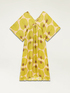 Long patterned viscose dress image number 4