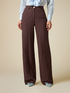 Wide leg linen blend trousers image number 3