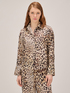 Camicia animalier in raso image number 0