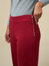 Pantaloni wide leg in punto milano image number 2