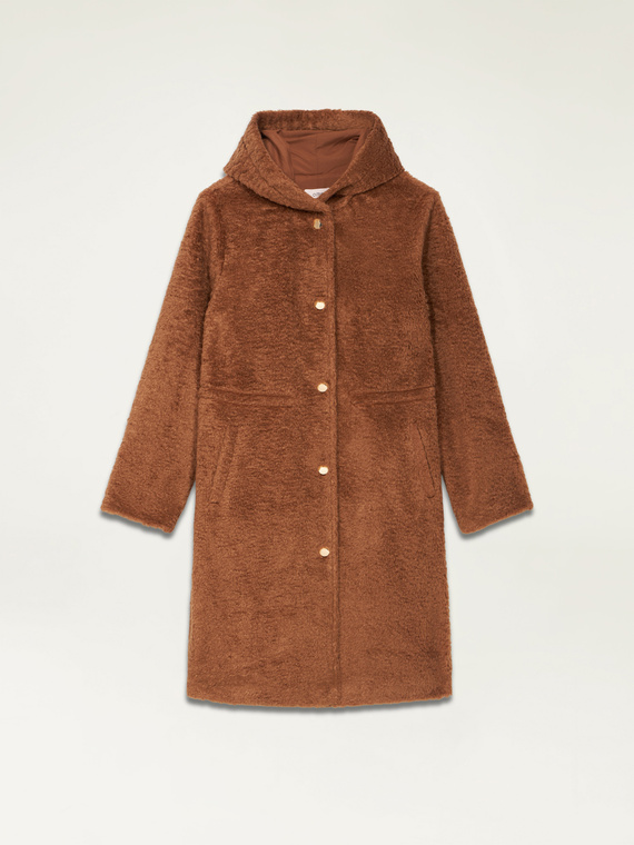 Parka teddy con cappuccio