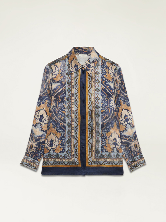 Patterned viscose shirt