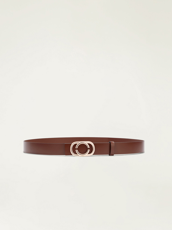 Real leather belt