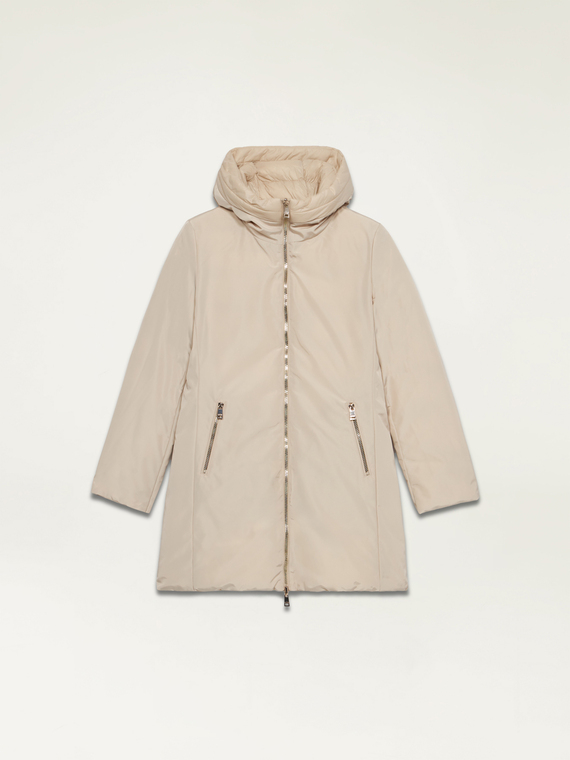 Piumino parka reversibile con cappuccio