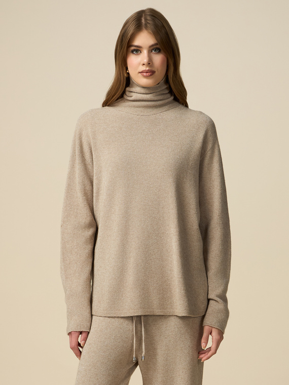 Oversized turtleneck sweater