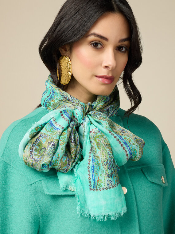 Patterned modal scarf
