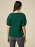 Eco-friendly dual-fabric T-shirt image number 1