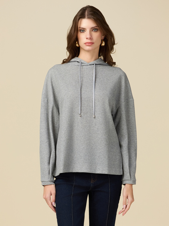 Tricot effect sweatshirt