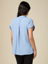 Blusa maniche corte in viscosa image number 1