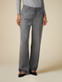 Jeans wide leg grigi in tencel image number 3