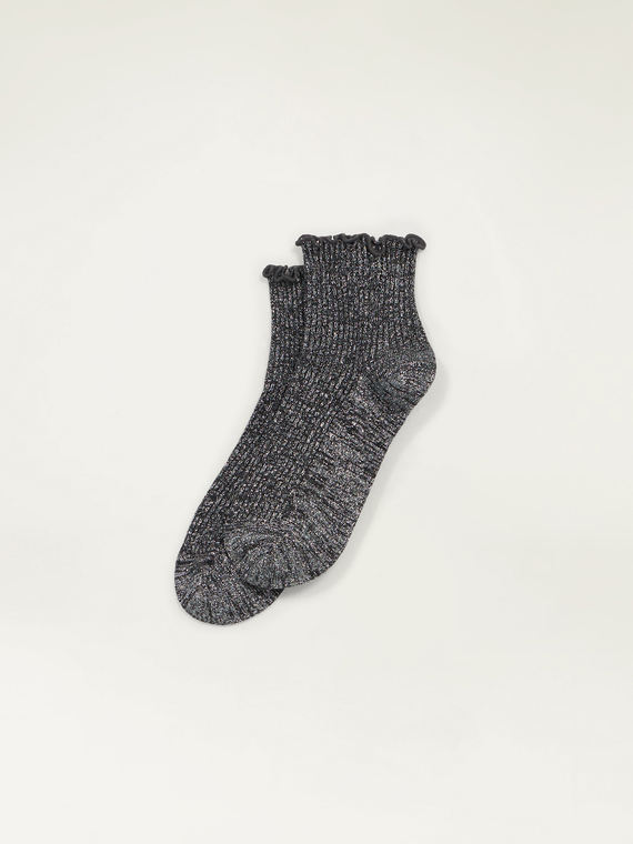 Lurex ankle socks