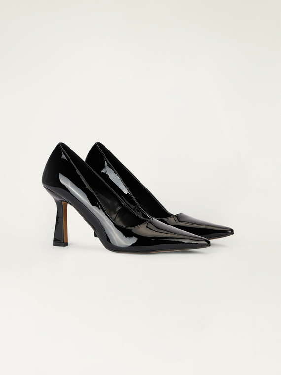 Patent leather pumps