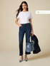 Jeans flare con charm image number 0