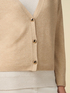 Cardigan misto cashmere con bottoni quadrati image number 2