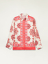 Patterned satin shirt image number 3