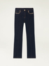 Jeans regular con catene gioiello image number 4