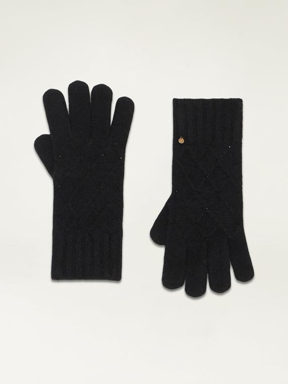 Wool blend gloves