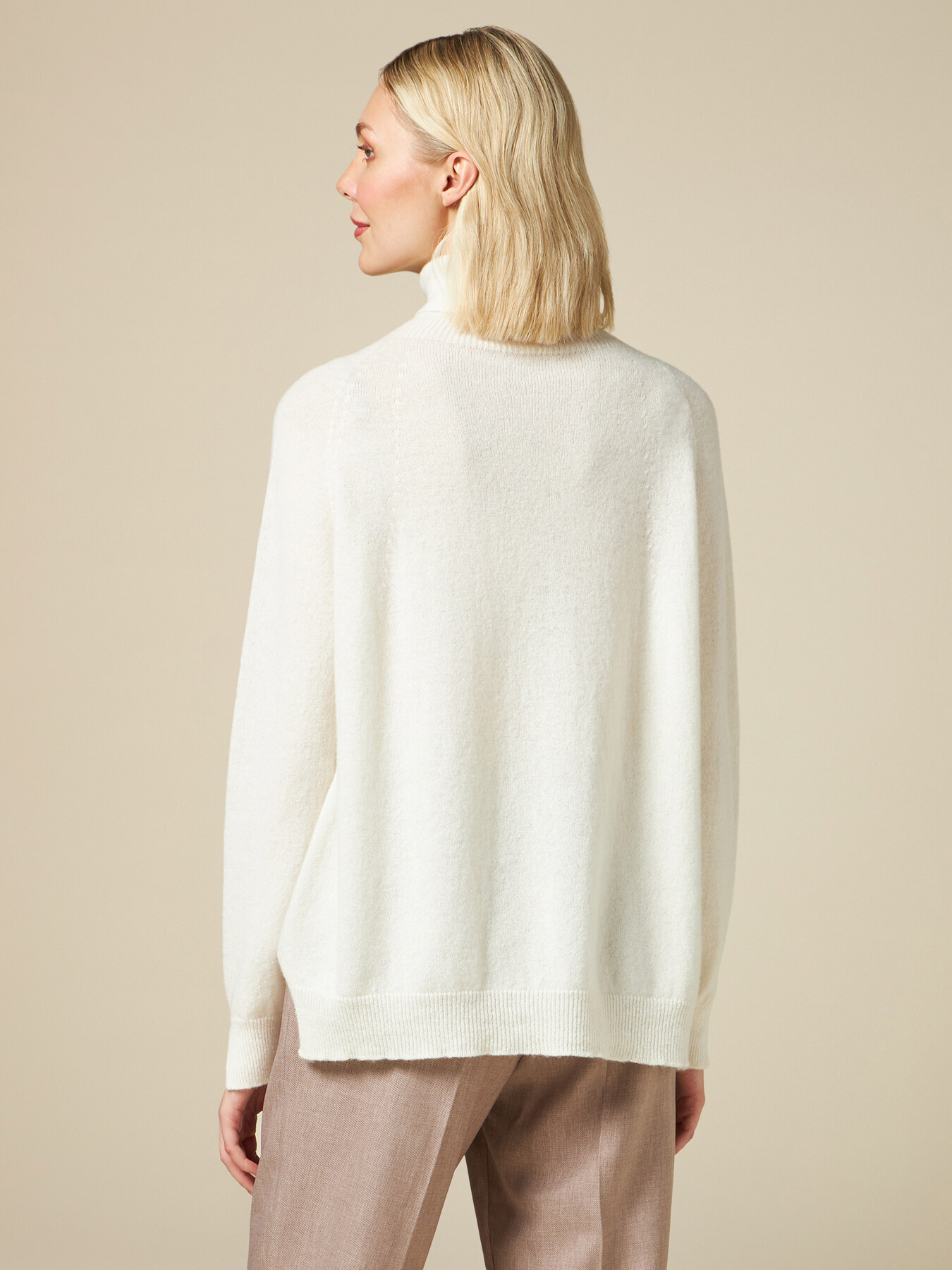 Dolcevita in puro cashmere donna