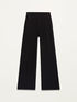 Pantaloni wide leg effetto tricot image number 4