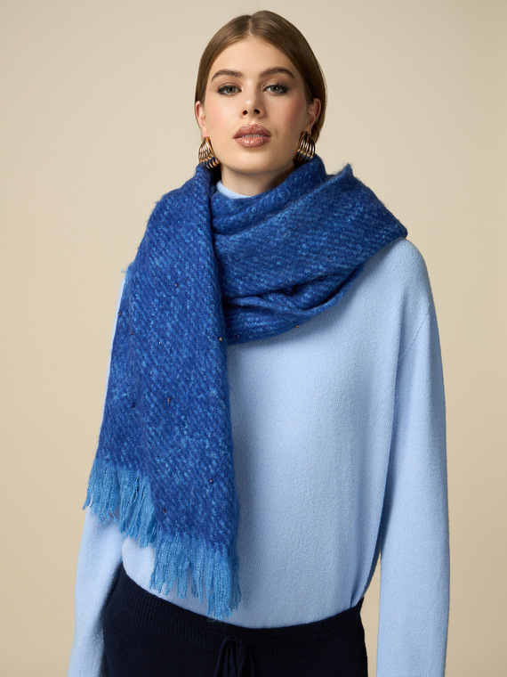 Maxi scarf with bezels