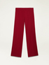 Pantaloni wide leg in punto milano image number 4