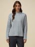 Maglia misto cashmere a trecce image number 0