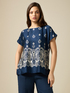 Patterned viscose blouse image number 0